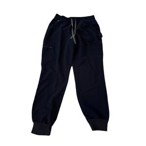 FIGS Technical Collection Navy Blue Scrub Jogger Pants Mens Medium Cargo Pockets